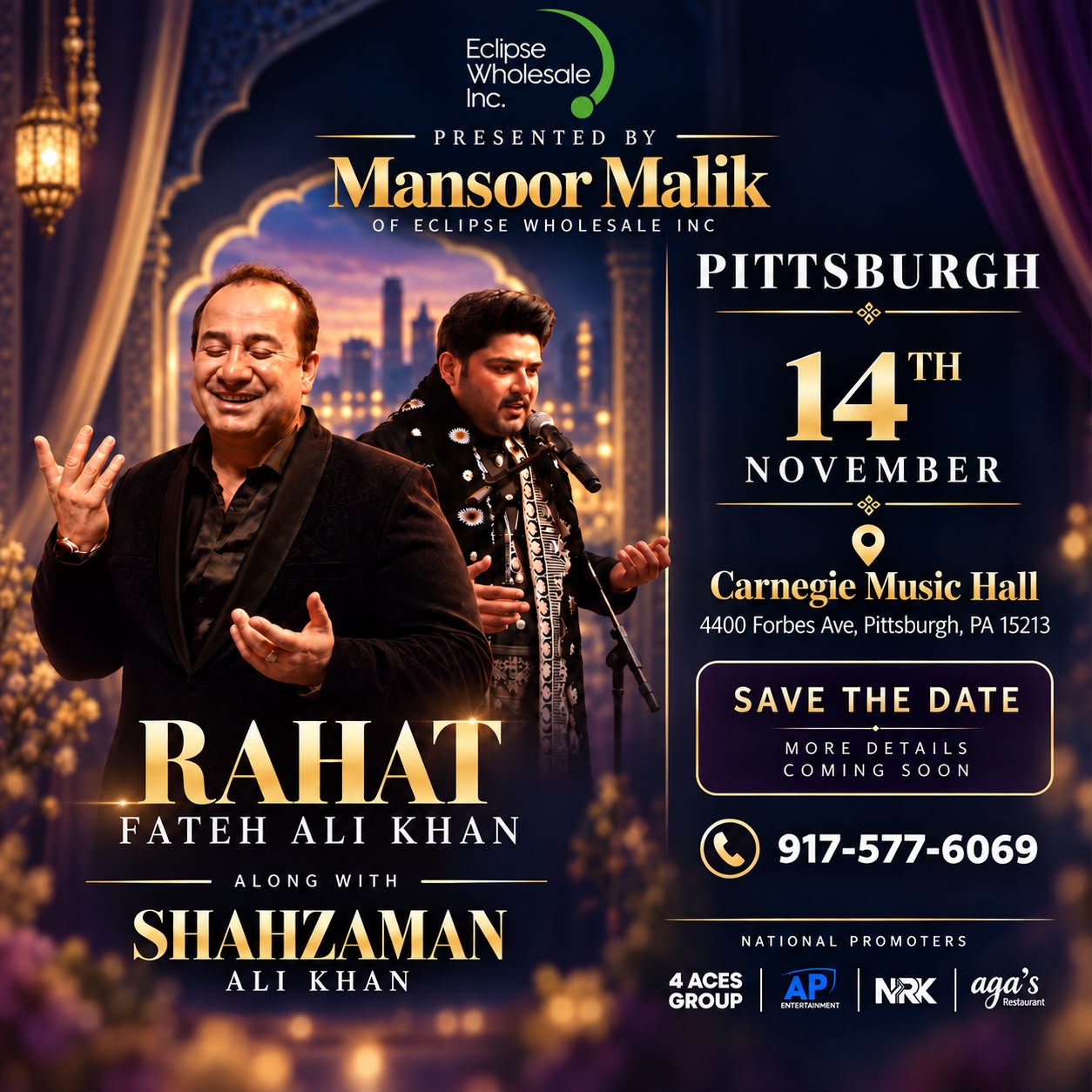 Rahat Live — Pittsburgh, PA